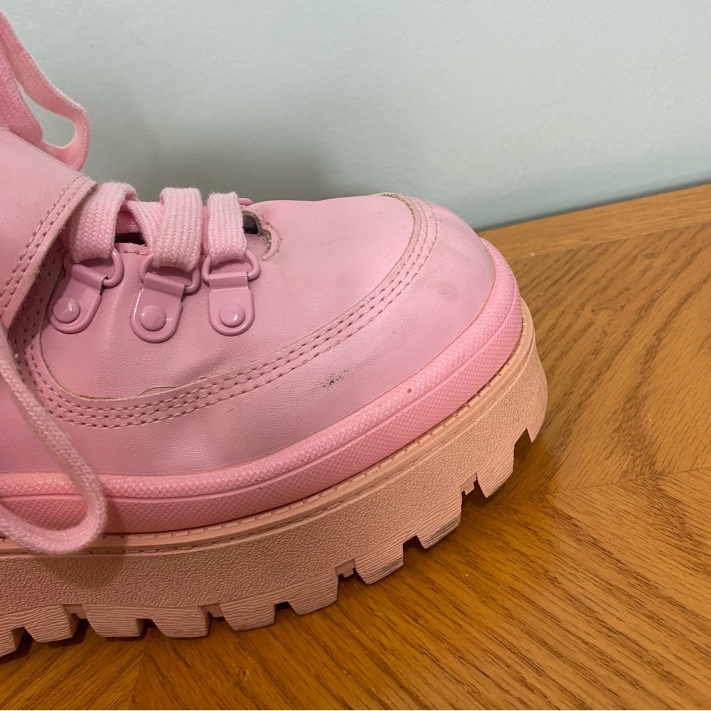 Jeffrey‎ Campbell Pink Platform Sneakers Shoes Sz 7 - Picture 2 of 13